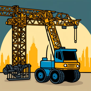 Go Blue Gopher with tower crane