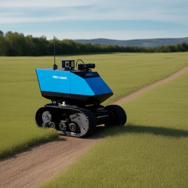 The Go Blue Gopher operates the telestation for remote-controlled vehicles.