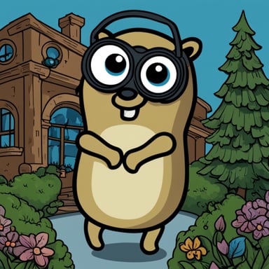 Go Blue Gopher has cameras for eyes, enabling a unique perspective on the world.