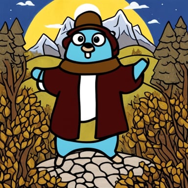 Go Blue Gopher as Messiah Gopher