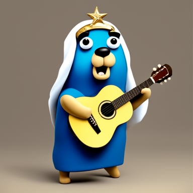 Go Blue Gopher as Jesus Gopher, realistic.