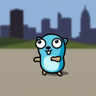 The Go Blue Gopher is feeling sad.
