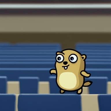 Go Blue Gopher embodies sadness.
