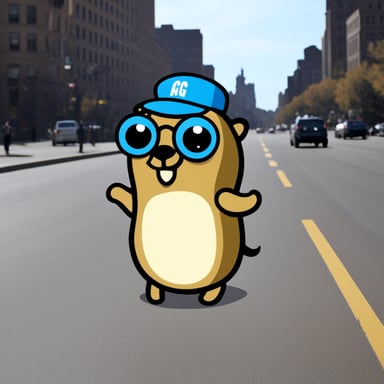 Go blue gopher as gay pride gopher.