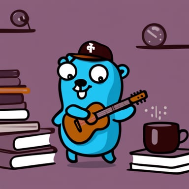 Go Blue Gopher riding a bear