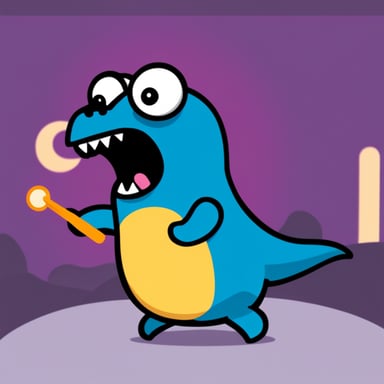 Go Blue Gopher as T.Rex Gopher
