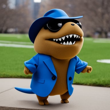 Go Blue Gopher as T.Rex Gopher