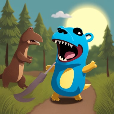 Go Blue Gopher as T.Rex Gopher