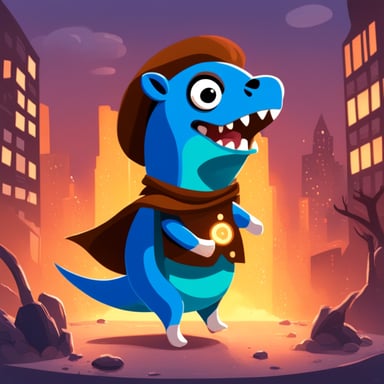 Go Blue Gopher as T.Rex Gopher