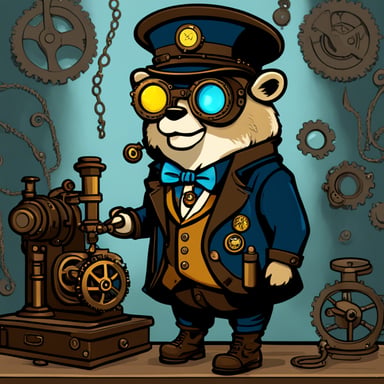 Go Blue Gopher Steampunk School