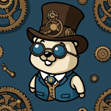Go Blue Gopher Steampunk School