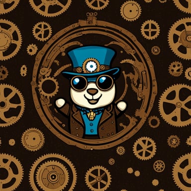 Go Blue Gopher Steampunk School