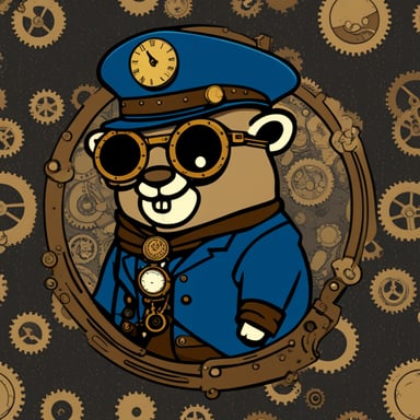 Go Blue Gopher Steampunk School