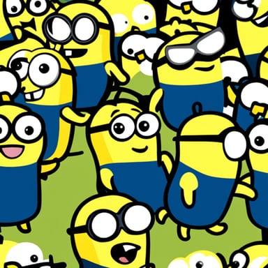 A bunch of Go Blue Gophers done like minions from Despicable Me.