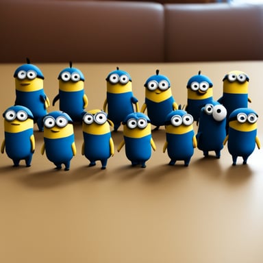 A bunch of Go Blue Gophers done like minions from Despicable Me.