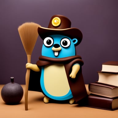 Go Blue Gopher as wasm gopher.