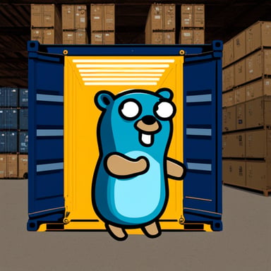 Go Blue Gopher as a containerized gopher.