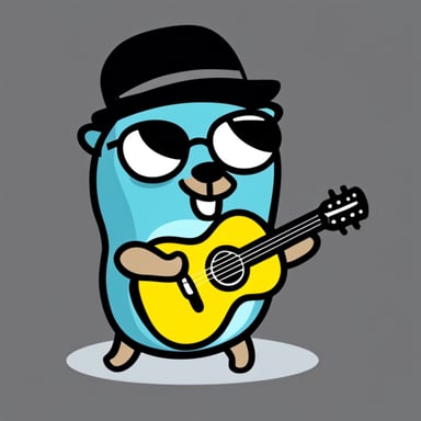 Go Blue Gopher as a hipster.
