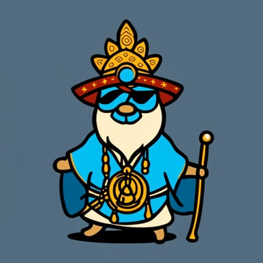 Go Blue Gopher as an Indian guru