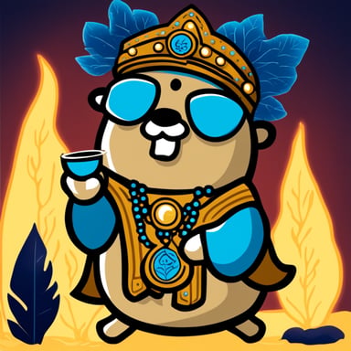 Go Blue Gopher as an Indian guru