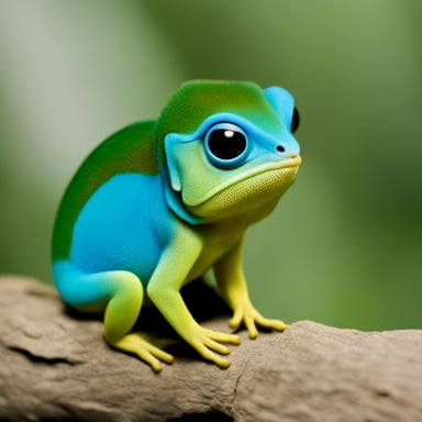 Go Blue Gopher, a unique hybrid of a gopher and a chameleon.