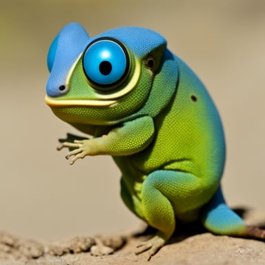 Go Blue Gopher, a unique hybrid of a gopher and a chameleon.