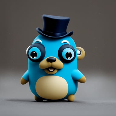 Go Blue Gopher as a hybrid of a gopher and an octopus.