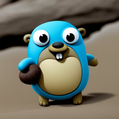Go Blue Gopher as a hybrid of a gopher and an octopus.