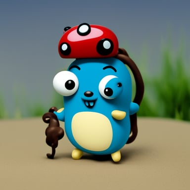 Go Blue Gopher as a hybrid of a gopher and an octopus.