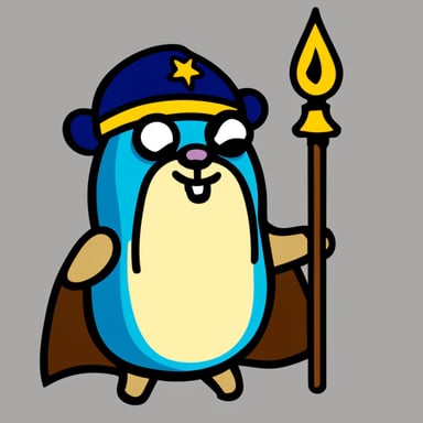 Go Blue Gopher as Odin