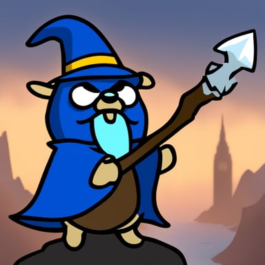 Go Blue Gopher as Odin