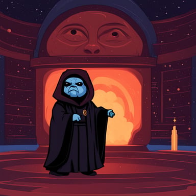 Go Blue Gopher as Emperor Palpatine.