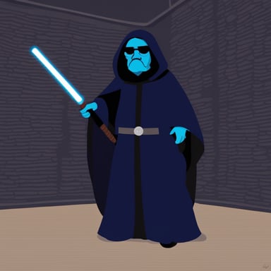 Go Blue Gopher as Emperor Palpatine.