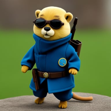 Go Blue Gopher as GI Joe Gopher.