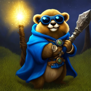 Go blue gopher world of Warcraft hunter.