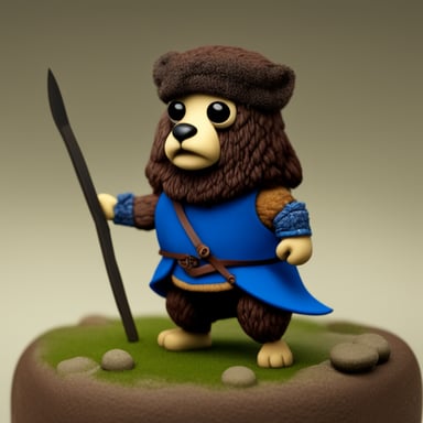 Go Blue Gopher as William Wallace from Braveheart, realistic.