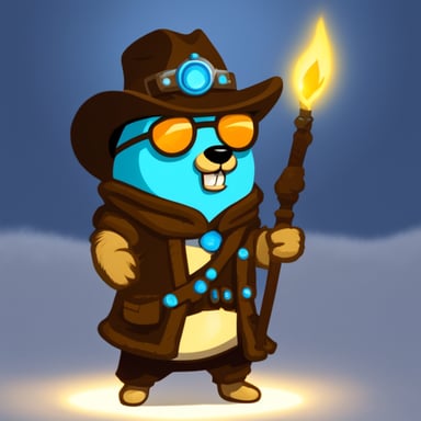 Go Blue Gopher as WoW hunter