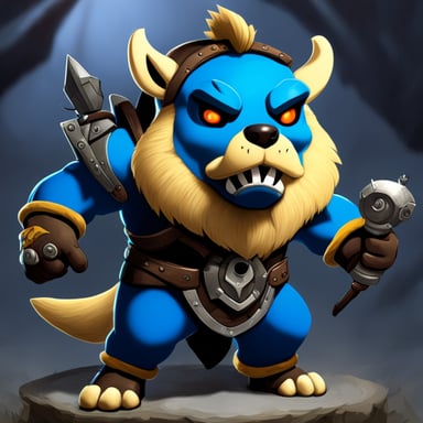 Go Blue Gopher as Rexxar.