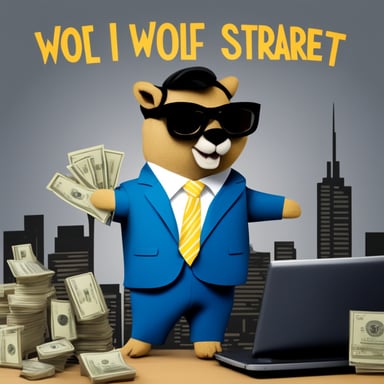 Go Blue Gopher as Wolf of Wall Street