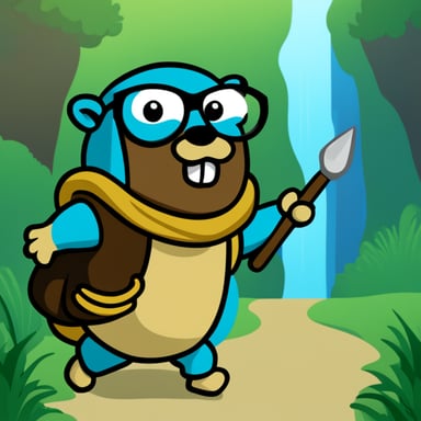 Go Blue Gopher as Hercules