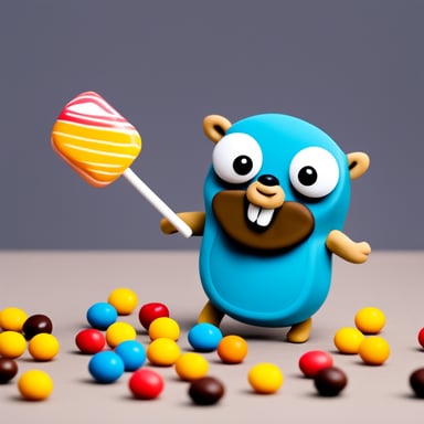 Go Blue Gopher loves candy.