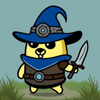Go Blue Gopher as Witcher
