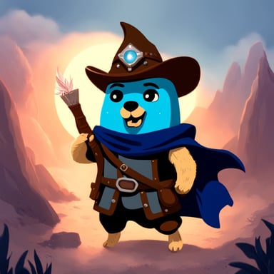 Go Blue Gopher as Witcher