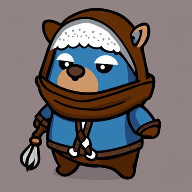 Go Blue Gopher as Geralt from Witcher 3 game.