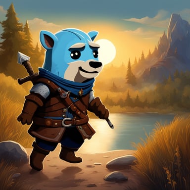 Go Blue Gopher as Geralt from Witcher 3 game.