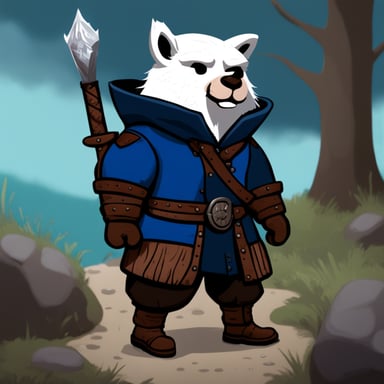 Go Blue Gopher as Geralt from the Witcher series.