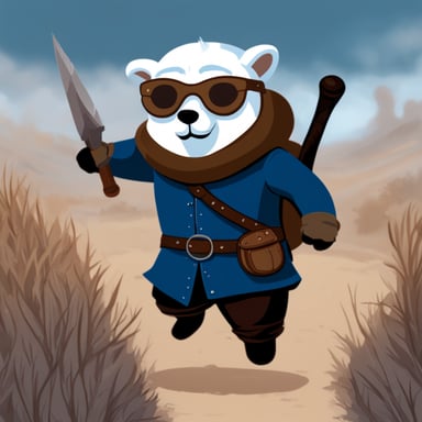 Go Blue Gopher as Geralt from the Witcher series.