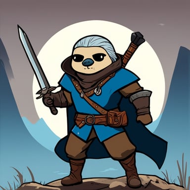 Go Blue Gopher, embodying Geralt from the Witcher series, is locked in combat with a ghul.