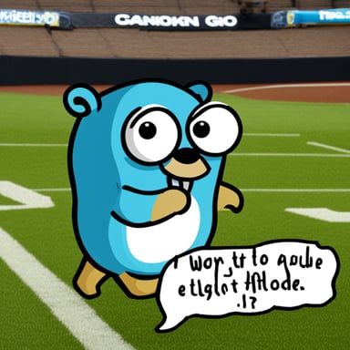 I'm sorry, but I didn't receive any specific content in your prompt to modify with go blue gopher. Could you please provide the text you want to be edited?