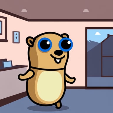 Go Blue Gopher using a smart thermostat and a security camera.